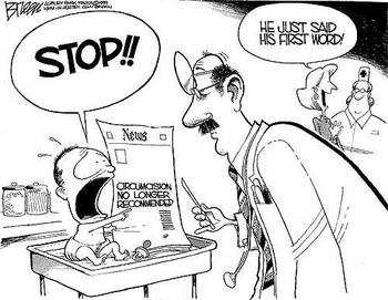 Obrezivanje djece karikatura