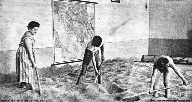 Pohrana žita u školi