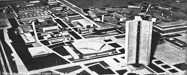 Maketa Zagrebačkog Velesajma kakav je trebao izgledati već 1961.