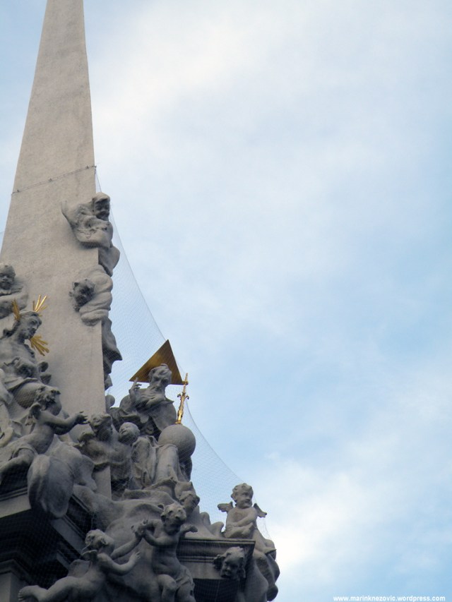 MIkulov, povijesni trg, pil sv. Trojstva