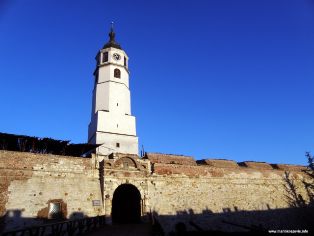 Kalimegdan, Beograd, tvrđava, sat kula