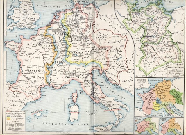 Srednja Evropa za Karlovića. Baltičko-polapski Slaveni i njihova plemena. Država Karla Velikog 768. i 814. Merzenski ugovor 870. Razdioba franačke države 888.
