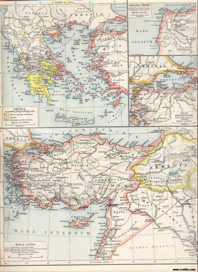 Mala Azija. Grčka na početku peloponeskog rata. Obale Propontide. Okolina Troje.