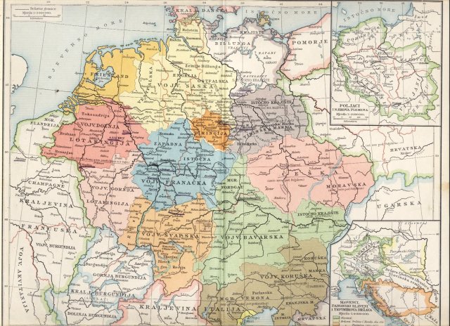 Njemačka za saskih i franačkih careva. Poljaci i njihova plemena. Slovenci, panonski Slaveni i Trpimirova država (850. - 864.)
