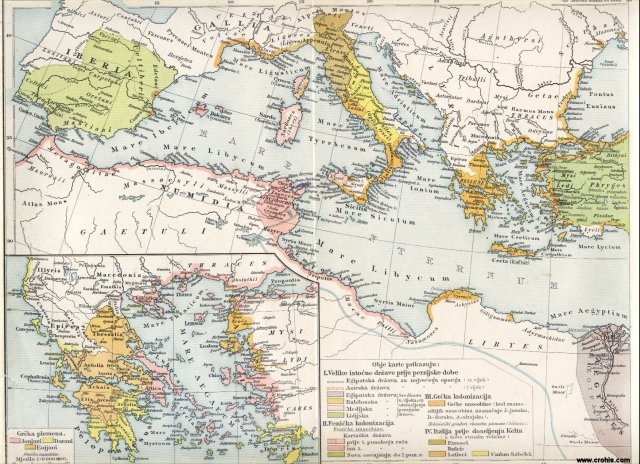 Stari svijet, zapadni dio. Grčka plemena.