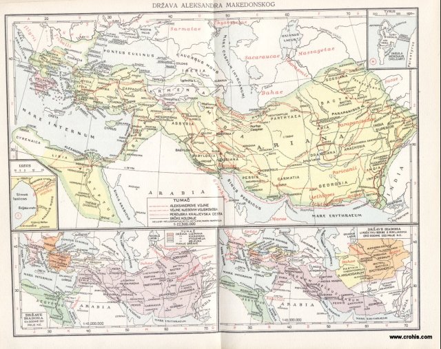 Država Aleksandra Makedonskog; Države dijadoha 301. pr. Kr.; Države dijadoha oko 200. pr. Kr.