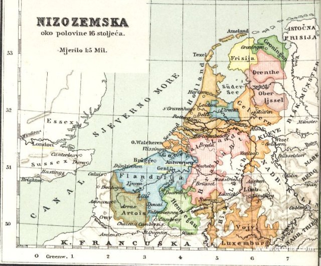 Nizozemska oko polovine 16. st.