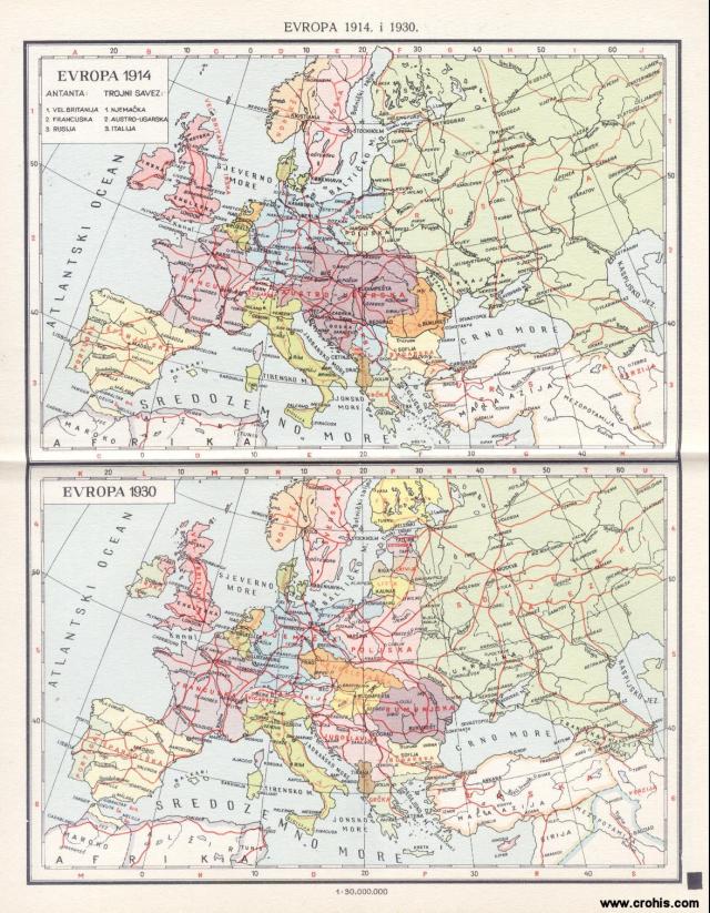 Evropa 1914. i 1930.
