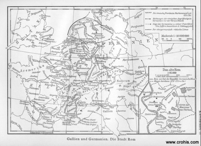 Galija, Germanija i Rim