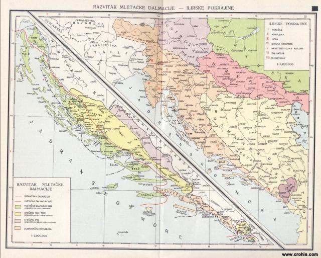 Razvitak Mletačke Dalmacije; Ilirske pokrajine