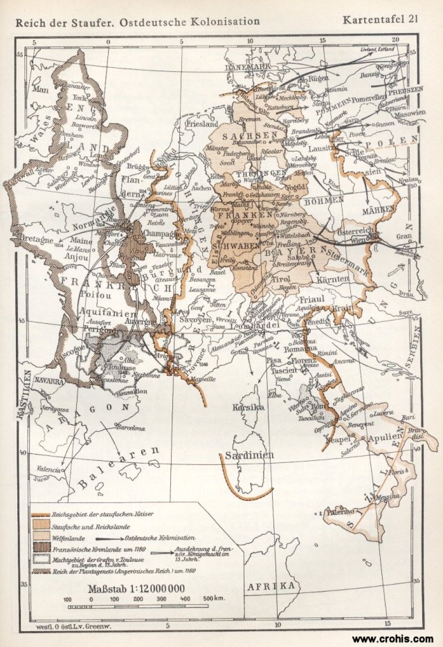 Carstvo Staufera i njemačka kolonizacija istoka