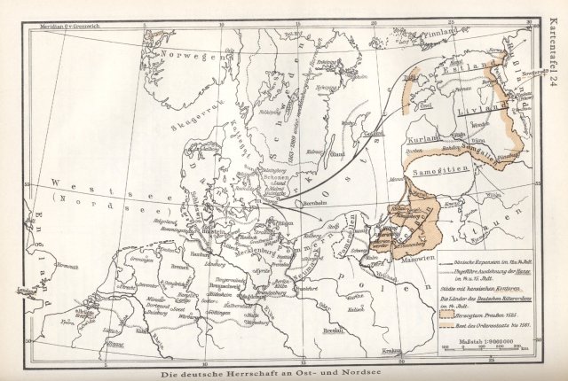 Širenje Nijemaca duž Sjevernog i Baltičkog mora