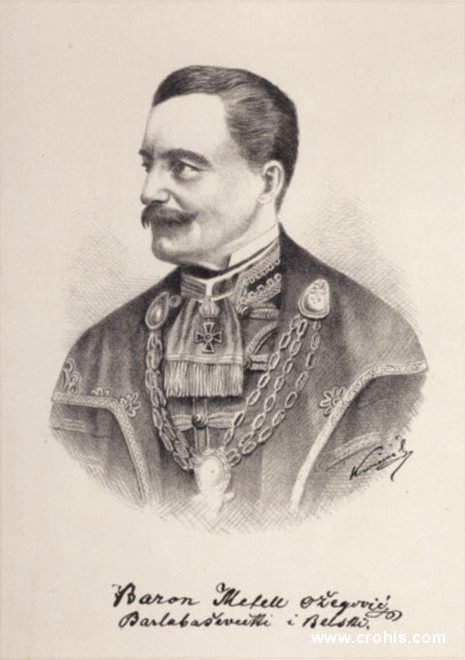 Metel Ožegović (1814. – 1890.), političar. Istaknuti preporoditelj. Kasnije zagovornik federalističkog preuređenja Habsburške monarhije i protivnik Hrvatsko-ugarske nagodbe.