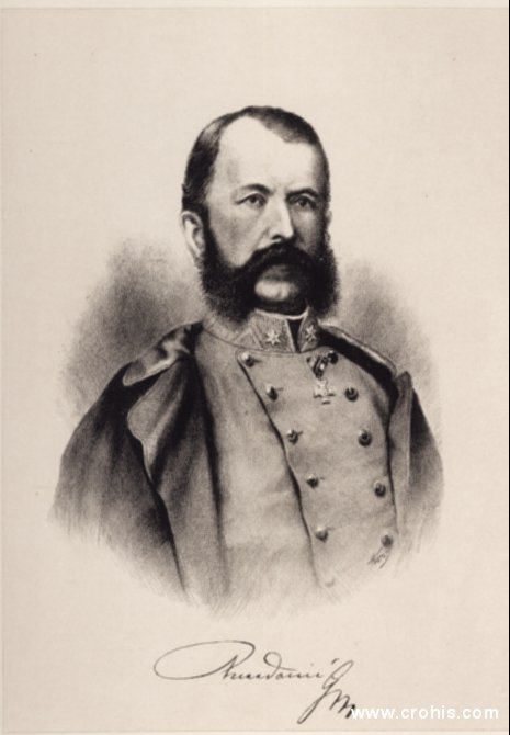 Petar Preradović (1818. – 1872.), vojnik, pjesnik i preporoditelj. 