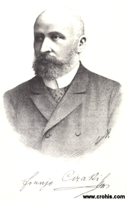 Franjo Ciraki (1847.), književnik i političar.