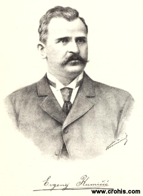 Eugen Kumičić (1850 – 1904.), književnik i političar. Autor popularnih povijesnih romana.