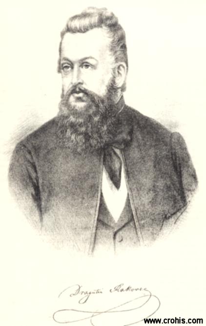 Dragutin Rakovac (1813. – 1854.), književnik i preporoditelj. Urednik „Danice“ i „Ilirskih novina“.