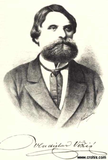 Vladislav Vežić (1825. – 1894.) odvjetnik i pjesnik. Pisao pod jakim utjecajem Andrije Kačića Miošića.