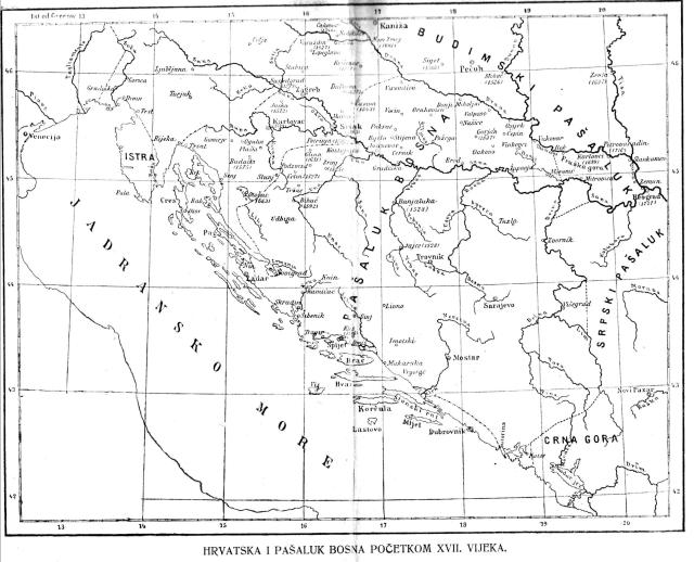 Hrvatska i pašaluk Bosna početkom 17. vijeka
