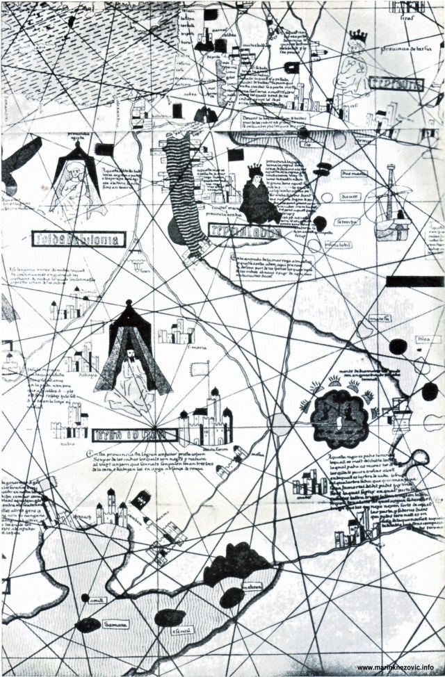 Istočna Afrika na katalonskoj karti iz 15. st.