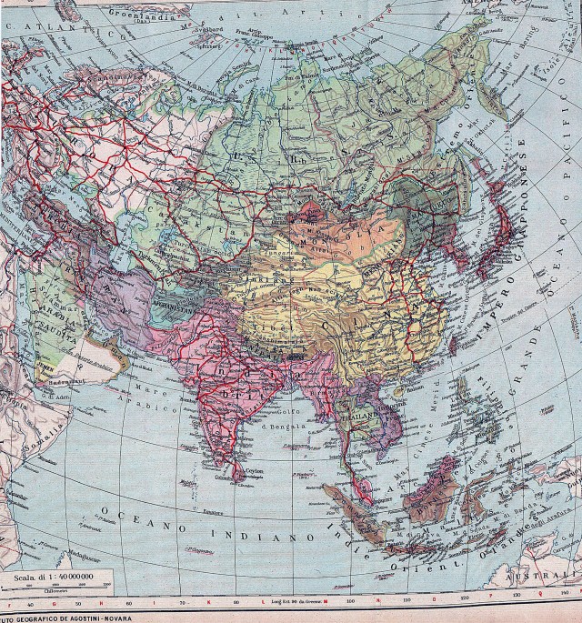 Azija - politička karta