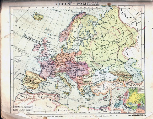 Politička karta Europe / Europe political