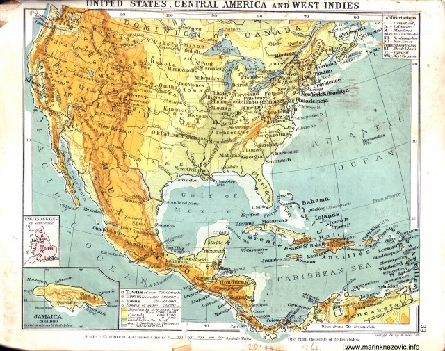 Sjedinjene Države, Centralna Amerika, Zapadna Indija / United States, Central America and West Indies