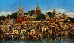 Sveti grad Benares na Gangesu / Benares am Ganges, die heilige Stadt der Hindu.