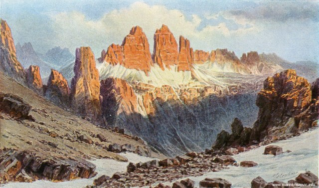 „Tri vrha” u Dolomitima (južni Tirol) / Die Drei Zinnen in den Südtiroler Dolomiten