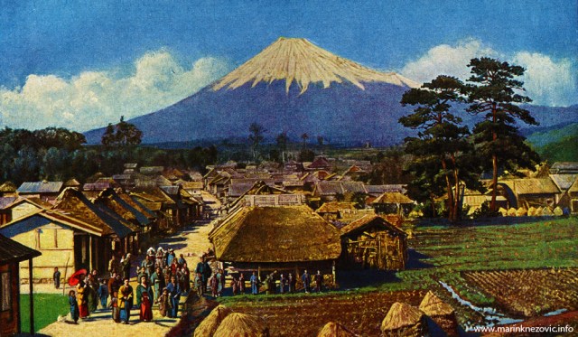 Fudžijama jugozapadno od Tokija / Der Fudschijama, südwestlich von Tokio (3728m)