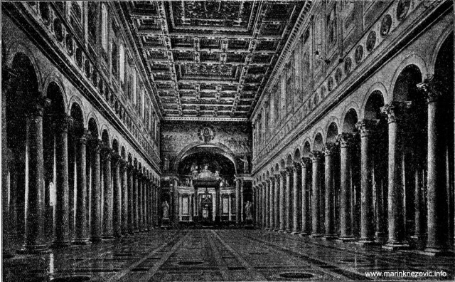 Unutrašnjost bazilike Sv. Pavla u Rimu