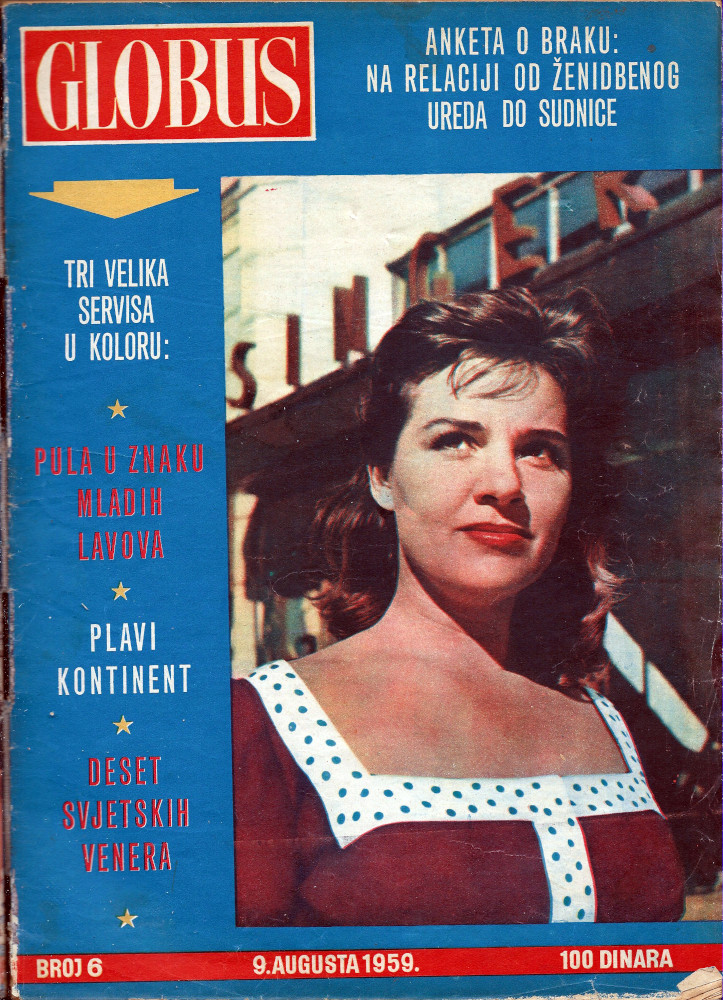 Globus br. 6, 9. august (kolovoz) 1959.