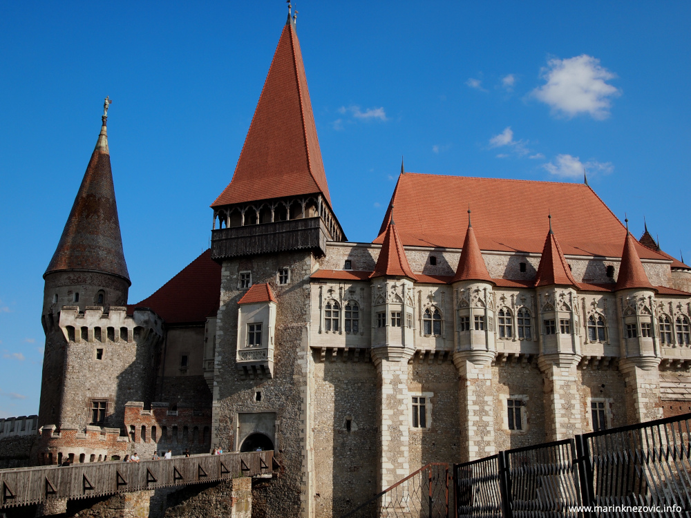 Gotičko renesansni dvorac u Huneadori, Rumunjska. Sjedište Hunjada odnosno Korvina.