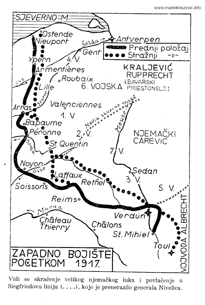 Zapadno bojište početkom 1917.